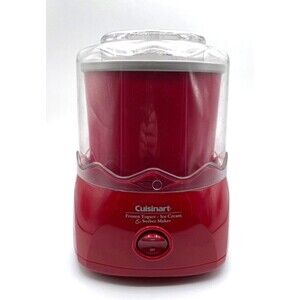 NEW Cuisinart Frozen Yogurt-Ice Cream Maker & Sorbert Maker 1.5-QT  Red ICE-20